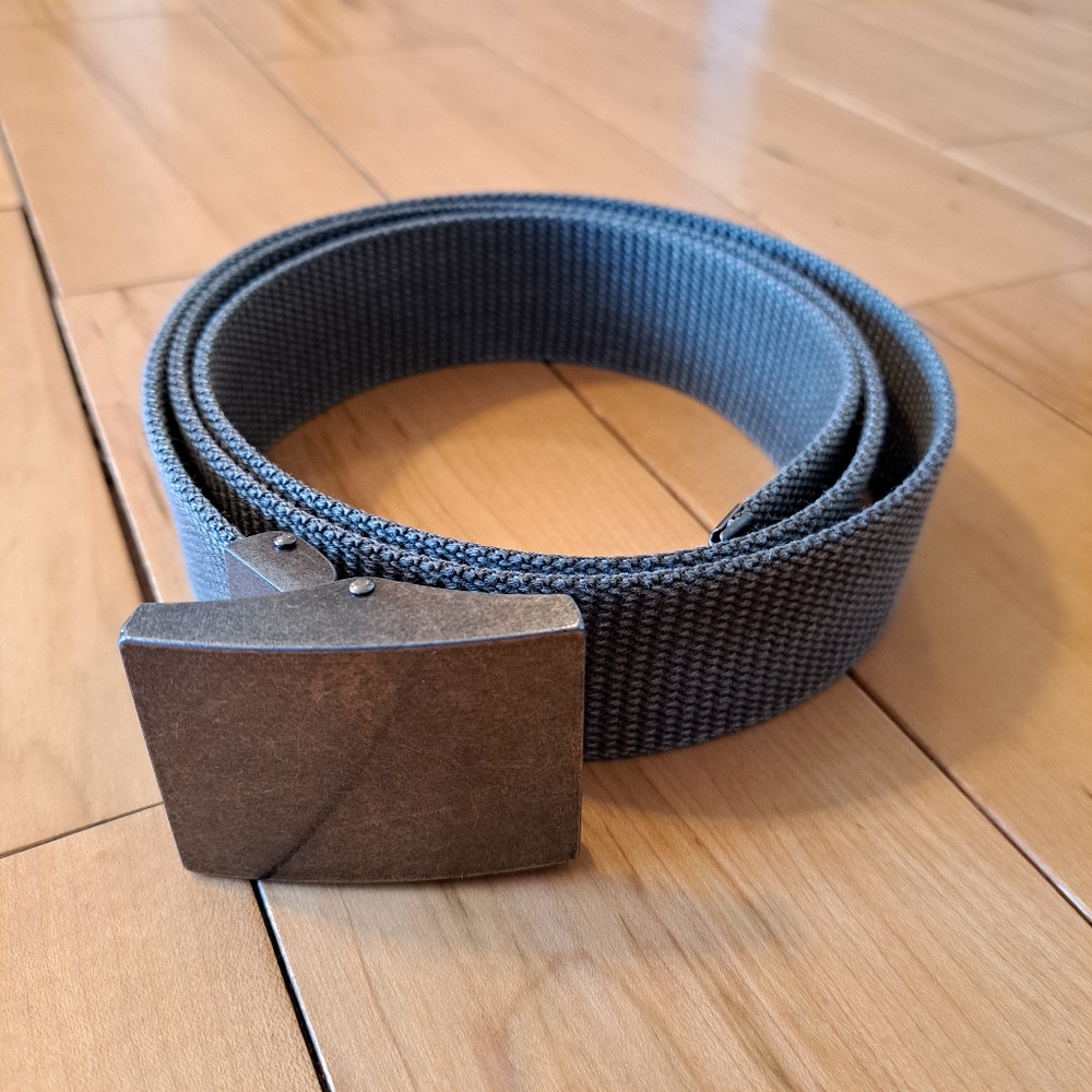 EDDIE BAUER MEN'S GRIDIRON BELT Dark Olive Large